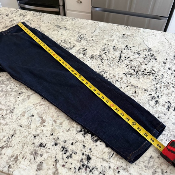 Eileen Fisher Cotton Stretch Denim Straight Jean 18 f19bd Easy Fit Ankle Length - Picture 12 of 14